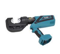 OVAQUIXI Herramienta de Engarzado Hidráulica Eléctrica, Engarzadora de Terminales de Cable de 120 KN con Cabezal Giratorio de 360 grados y Luz LED, para Aplicaciones de