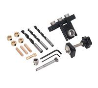 OVAQUIXI Herramienta de Perforación Pocket Hole Jig 320, Aleación de Aluminio, Diseño 3 en 1 para Carpintería, Rango Máximo de Sujeción 40 Mm, Ideal para Aficionados y Profesionales