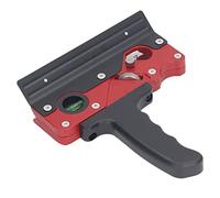 OVAQUIXI Herramienta de Recorte de Bordes Portátil para Carpintería, Plano de Chaflán, para Varios Tipos de Madera, Construcción de Aleación de Aluminio (rojo)