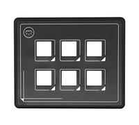 OVAQUIXI Interruptor de Panel de Control de Membrana Táctil de 12-24 V, Material ABS, Resistente Al Agua IP66, Tamaño Ultrapequeño, Uso Universal para Aplicaciones Automotrices