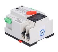 OVAQUIXI Interruptor de Transferencia Automática 100A para Fuente de Alimentación de Respaldo Segura, Interruptor de Control Ininterrumpido 2P Ideal para Uso Doméstico