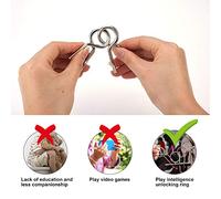 OVAQUIXI Juego de 20 Rompecabezas de Alambre Premium, Juguetes Educativos con Caja, Seguro para Niños y Adultos, Mejora el Coeficiente Intelectual y Las Habilidades para Resolver Problemas