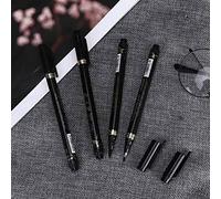 OVAQUIXI Juego de 4 Rotuladores de Caligrafía Recargables con Punta de Fibra para Escritura, Dibujo, Práctica de Caligrafía, Firma y Bocetos