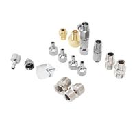 OVAQUIXI Juego de Adaptadores de Aerógrafo de 7 Piezas, Accesorios de Desconexión de Liberación Rápida, Kit de Conectores de Aerógrafo de Acero Inoxidable con NPT Macho Hembra de 1/8 y