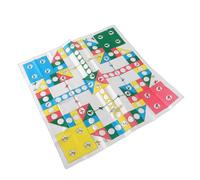 OVAQUIXI Juego de Ajedrez de Vuelo Portátil para Niños con Piezas de Plástico y Tablero de Papel, Ideal para la Interacción Entre Padres e Hijos, Juguete Educativo para Niños, 4 Colores Brillantes