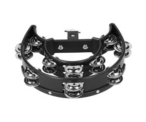 OVAQUIXI Juego de Batería de Pandereta Hi Hat con Campanas de Acero Inoxidable, Ideal para Artistas de Tamaño Pequeño