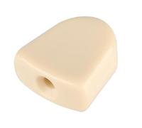 OVAQUIXI Juego de Botones de Clavija de Afinación Acrílicos de Alta Calidad, 6 Piezas para Guitarras Acústicas y Eléctricas Estándar, Fácil Instalación con Casquillos y Tornillos (Beige)