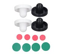 OVAQUIXI Juego de Empujadores de Hockey de Aire de Plástico de Alto Impacto, Cómodo de Sostener, Adecuado para Todas Las Mesas de Hockey de Aire Estándar, Mejora la Experiencia de Juego (Tipo E)
