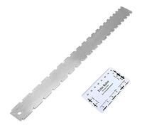 OVAQUIXI Juego de Medidores de Acción de Cuerdas de Guitarra, Regla con Muescas en el Cuello de Acero Inoxidable y Herramienta de Medición de Altura de Cuerdas para Guitarras Eléctricas