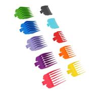 OVAQUIXI Juego de Peine Guía para Cortapelos, Plástico ABS de 1,5mm a 25mm, Dientes Redondeados para un Corte Seguro, Compatible, 10 Uds.