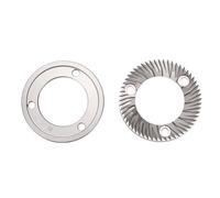 OVAQUIXI Juego de Rebabas de Molienda Plana de 64mm, Piezas de Repuesto para Molinillo de café de Acero Inoxidable para DF64 Super Jolly E6P