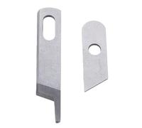 OVAQUIXI Juego de Repuestos de Cuchillas Superiores e Inferiores para Máquina Serger, Cuchillas de Acero Superiores e Inferiores de 4,1 Cm con Pulido