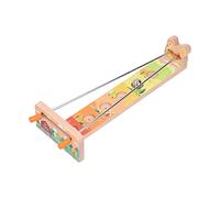 OVAQUIXI Juguete de Riel Guía de Cuentas de Equilibrio de Madera, Exquisito Juego de Coordinación Mano-Ojo para Juguetes Educativos para Actividades de Vinculación Entre e Hijos (Tipo de Granja)