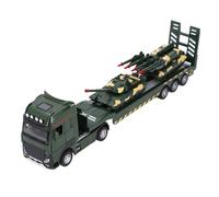 OVAQUIXI Juguete Modelo de Coche Militar, Escala Realista 1:32, Modelo de Camión Militar, Vehículo de Transporte de Aleación, Juguete para Niños, Educativo