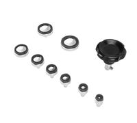 OVAQUIXI Kit de Abridor de Ventosa para Relojes, Herramienta Ajustable Versátil con 8 Tamaños para Reparación Profesional de Relojes, Hecha de Silicona y Aluminio (Green)