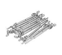 OVAQUIXI Kit de Barandilla de Cable, Kit de Hardware de Barandilla de Cable de ángulo Ajustable de Acero Inoxidable T316, Diseño de Engarzado de 0 a 180 Grados, para Cubierta de Escalera, Balcón,