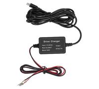 OVAQUIXI Kit de Cableado Duro para Cámara de Salpicadero, Conversión de 12 V-30 V a 5 V, 8 Fusibles, Cable de 3,2 M, Vigilancia 24 Horas para Dispositivo Micro USB de Coche (Type C)