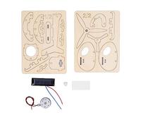 OVAQUIXI Kits de Avión Modelo de Vástago de Madera, Proyecto de Ensamblaje de Bricolaje de Madera Compuesta para Niños de 8 a 12 Años, Artesanía Educativa sin Necesidad de Baterías