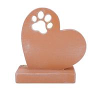 OVAQUIXI Lápida para Perros, Marcador de Tumba en Forma de Corazón Conmemorativo de Resina, Decoración de Jardín para Mascotas Queridas, 7,1x5,8 Pulgadas para Pérdida de Perros
