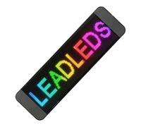 OVAQUIXI Letrero LED de Matriz de Puntos de 64x20, Texto y Gráficos Personalizables, Control de Aplicación Bluetooth, Pantalla de Desplazamiento Alimentada por USB para Decoración del