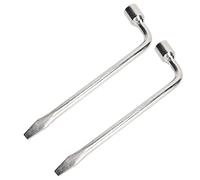 OVAQUIXI Llave para Llantas de Automóvil, Herramienta Hexagonal de Acero en Forma de L para Mantenimiento de Vehículos, Llave Alta para Apretar Tuercas y Pernos
