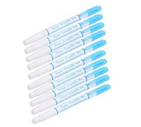 OVAQUIXI Marcador de Tela Soluble en Agua Bolígrafo Borrable en Agua Marcador que Desaparece con Doble Cabeza para Ropa Zapatos Confección de Cuero con 3 Colores Azul Púrpura Rojo (BLUE)