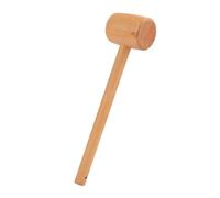 OVAQUIXI Mazo de Madera de Haya, Herramienta Manual de Carpintería de Superficie Lisa de Alta Dureza para Impresión Artesanal de Cuero con Agarre Cómodo y Cabezal de Martillo con Integral