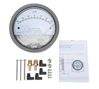 OVAQUIXI Medidor de Detección de Presión de Presión Diferencial Vacú con Transparente No Vibración de Superficie Plástica No Batido para Filtro de Sala Limpia de HVAC Aeroespacial