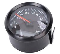 OVAQUIXI Medidor de Velocidad de 85 Mm, Velocímetro Impermeable Retroiluminado Colorido, Muestra la Velocidad, el ángulo de Rumbo y el Kilometraje para Automóviles de 12 V, 24 V, Motocicletas y Barcos