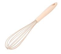 OVAQUIXI Mini Batidor de Huevos Mezclador de Huevos de Silicona 11.8 X 2.8 Pulgadas Batidor Manual Calor 450F Cabeza Flexible sin Rayones Agarre Cómodo para Leche Mantequilla Harina Cocina Casera