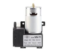 OVAQUIXI Mini Bomba de Vacío, Pequeña Bomba de Vacío de CC Bajo Nivel de Ruido Alto Rendimiento Velocidad de 10 L/min Accionamiento Eléctrico 12 V/24 V Opcional con Plástico de Ingeniería (DC24V)