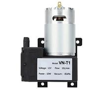 OVAQUIXI Mini Bomba de Vacío, Pequeña Bomba de Vacío de CC Bajo Nivel de Ruido Alto Rendimiento Velocidad de 10 L/min Accionamiento Eléctrico 12 V/24 V Opcional con Plástico de Ingeniería (DC12V)