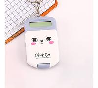 OVAQUIXI Mini Calculadora Portátil, Calculadora Básica Compacta para Estudiantes, Diseño de Plástico Liviano con Batería Incorporada, para Cálculos Diarios (Gray)