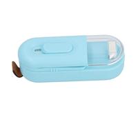 OVAQUIXI Mini Máquina Selladora, Sellador y Cortador de Bolsas Portátil con Tira Magnética, para Bolsas de Plástico, Chips de Alimentos, Funciona con Pilas, No Necesita Precalentamiento (BLUE)