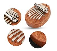 OVAQUIXI Mini Piano De Pulgar Kalimba Decorativo En Forma De Corazón De 8 Teclas Para Mochilas Escolares Y Viajes - Material Acrílico, 60 G (tronco ovalado)