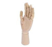 OVAQUIXI Modelo de Mano Articulada, Mano de maniquí de Madera con Articulaciones Ajustables para Dibujar y Exhibir Joyas, 11,8 Pulgadas, Ideal para Artistas y Diseñadores (Izquierda)