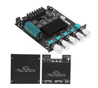 OVAQUIXI Módulo de Amplificador de Potencia, Placa Amplificador Audio, Módulo Potenciómetro Volumen Digital Estereo HIFI, Entrada Audio Aux y, Subwoofer y Salidas Doble Canal, Compactos Compactos