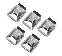 OVAQUIXI Molde Base de Caja de Inclusión de Muestras de Acero Inoxidable, Casete de Procesamiento de Inclusión de Tejidos de 5 Piezas con Estructura Duradera para Almacenamiento y