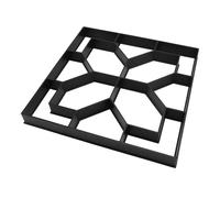 OVAQUIXI Molde para Hacer Caminos de Concreto Reutilizable 15.7x15.7x1.6 Pulgadas, Patrón Creativo de ABS para Paso de Jardín, Patio, Césped y Pasillo