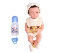 OVAQUIXI Muñeca de Emulación de Silicona de 12 Pulgadas con Ojos Cerrados, Lavable, Muñecas Realistas para Niños (Levi niña blanca de 12 pulgadas con ojos cerrados)