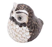 OVAQUIXI Ocultador de Llaves de Búho de Imitación, Caja de Almacenamiento Decorativa de Jardín a Prueba de Intemperie con Compartimento Secreto para Adorno de Césped de Patio Al Aire Libre
