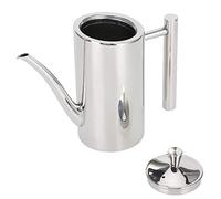 OVAQUIXI Olla de Aceite, Botella de Aceite de Acero Inoxidable con Tapa a Prueba de Fugas y Ventilación de Aire, Pico Largo, Ergonómico, Recipiente de de Cocina de 0,5 L y 0,7 L para Cocinar (#1)