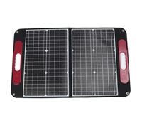 OVAQUIXI Panel Solar Monocristalino de 60 W, Ligero, de Material ETFE, Plegable, de Alta on Salida USB y Estabilizador de Voltaje para Caravanas, Camping, Yates y exteriores.