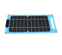 OVAQUIXI Panel Solar Portátil 20W con Doble USB C, Cargador Monocristalino para Camping, RV, Off-Grid
