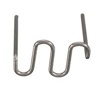 OVAQUIXI Parachoques de Automóviles Alambre de Soldadura de Plástico Ondas Grapas Filamento Plateado de 0,8 Mm 100 Piezas para Reparación de Grietas Refuerzo Reparación Rápida en Taller de Garaje