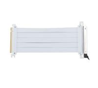 OVAQUIXI PCIe 5.0 X16 Cable Elevador Adaptador de Extensión Flexible de Alta Velocidad PCB White 128Gbps para Casos de PC Aplicaciones AI Compatibles con 4.0 3.0 2.0 1.0 1.0 (30