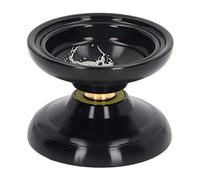 OVAQUIXI Pelota de Alto Rendimiento con Cubierta de Aleación de Aluminio, Función de Retorno de Choque y Fijación, Ideal para Entusiastas de los Trucos y Juguetes. (Black)