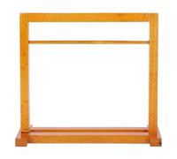 OVAQUIXI Perchero para Ropa de Muñecas Altamente Simulado con Cuidadosa Artesanía y 8 Perchas Doradas, Que CREA una Atmósfera Realista para Creaciones de Mini Mundos, Ideal para Aficionados