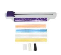 OVAQUIXI Perforadora de 30 Agujeros, Máquina de Encuadernación Perforadora de Papel A4 con Capacidad para 6 Hojas con 4 Lomos de Encuadernación, para Cuadernos, Planificadores, Informes