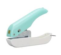 OVAQUIXI Perforadora de Papel Cuadrada Manual, Perforadora de un Agujero con Recipiente para Virutas, para Manualidades en Papel y Scrapbooking, Limpieza Fácil, 80-300 GSM